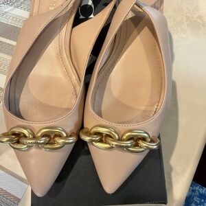 Coach flat slingback